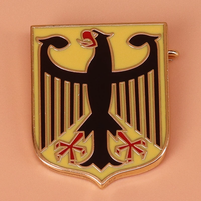 German national emblem badge empire eagle pin shield brooch Deutschland jewelry patriotic gift men coat shirt accessories
German national emblem badge empire eagle pin shield brooch Deutschland jewelry patriotic gift men coat shirt accessories
