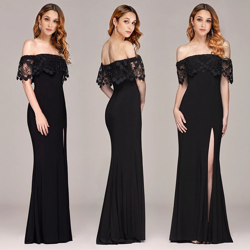 Ever Pretty Prom Dresses 2019 Off-Shoulder Lace Mermaid Leg Slit Sexy Vestido De Formatura Longo Cheap Evening Gowns for Women
Ever Pretty Prom Dresses 2019 Off-Shoulder Lace Mermaid Leg Slit Sexy Vestido De Formatura Longo Cheap Evening Gowns for Women