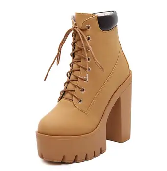 Shoes Woman Zapatos Mujer Fashion Women Martin Boots Motorcycle Boots Platform Chunky Heels Lace Up Ankle Boots BY86166
Shoes Woman Zapatos Mujer Fashion Women Martin Boots Motorcycle Boots Platform Chunky Heels Lace Up Ankle Boots BY86166