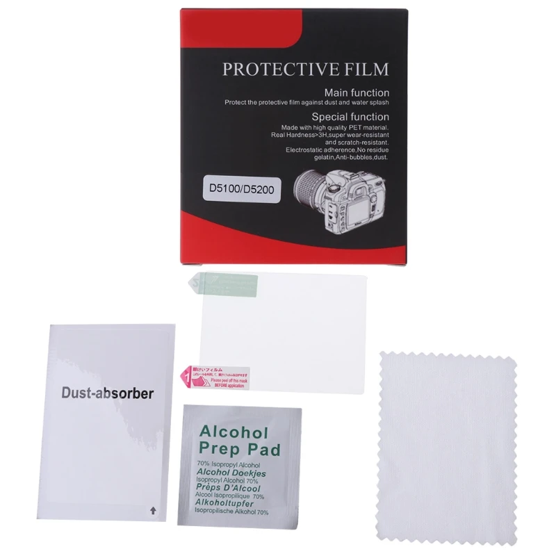 OOTDTY Tempered Optical Glass Camera LCD Screen Protector Guard Cover Film Clear For Nikon D5200 New
OOTDTY Tempered Optical Glass Camera LCD Screen Protector Guard Cover Film Clear For Nikon D5200 New