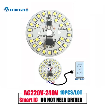 10PCS Smart IC LED Lamp Chip 3W 5W 7W 9W 12W 15W LED Light Chip SMD 220V 230V For DIY LED Floodlight Cold /Warm White Bulb Lamp
10PCS Smart IC LED Lamp Chip 3W 5W 7W 9W 12W 15W LED Light Chip SMD 220V 230V For DIY LED Floodlight Cold /Warm White Bulb Lamp