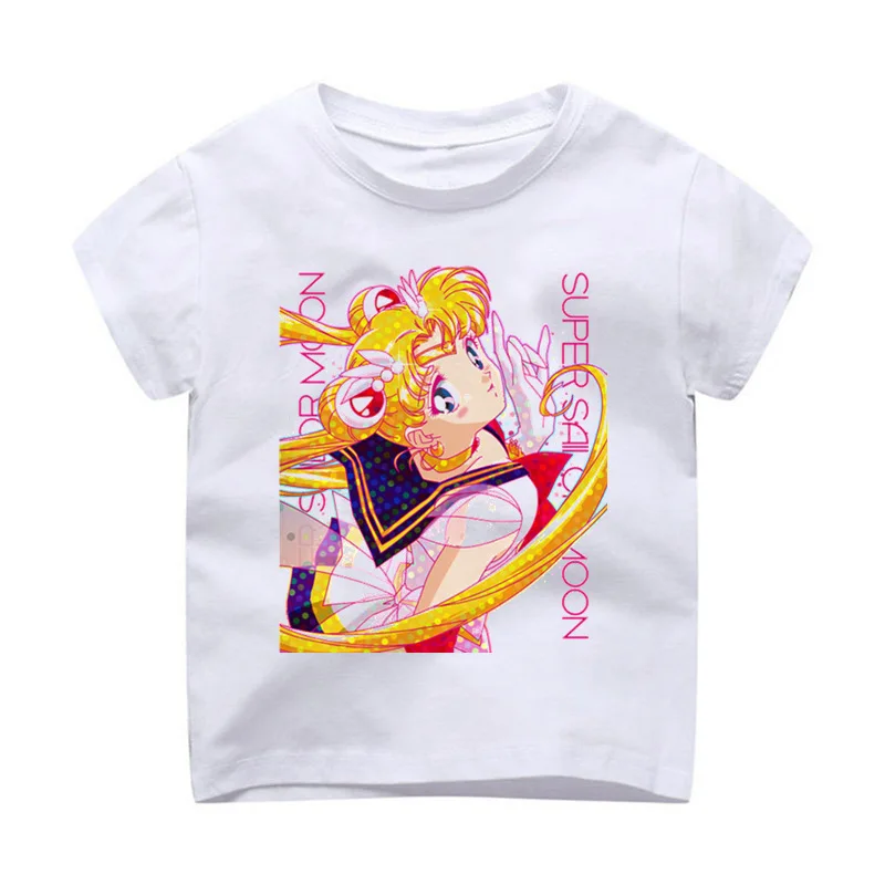 Футболка детская Модальная одежда с принтом футболка короткими рукавами Sailor Moon