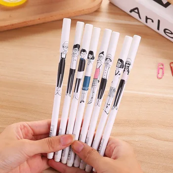2pcs Korean Stationery Cartoon People Gel Pen Black Ink Pen Neutral Pens 0.38mm Office School Supplies Canetas Lapices
2pcs Korean Stationery Cartoon People Gel Pen Black Ink Pen Neutral Pens 0.38mm Office School Supplies Canetas Lapices