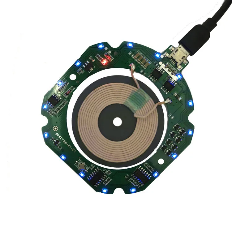 5V 2A Qi Wireless Fast Charger Charging Transmitter Module circuit board + coil Ultra-thin Universal QI 10W MAX
5V 2A Qi Wireless Fast Charger Charging Transmitter Module circuit board + coil Ultra-thin Universal QI 10W MAX