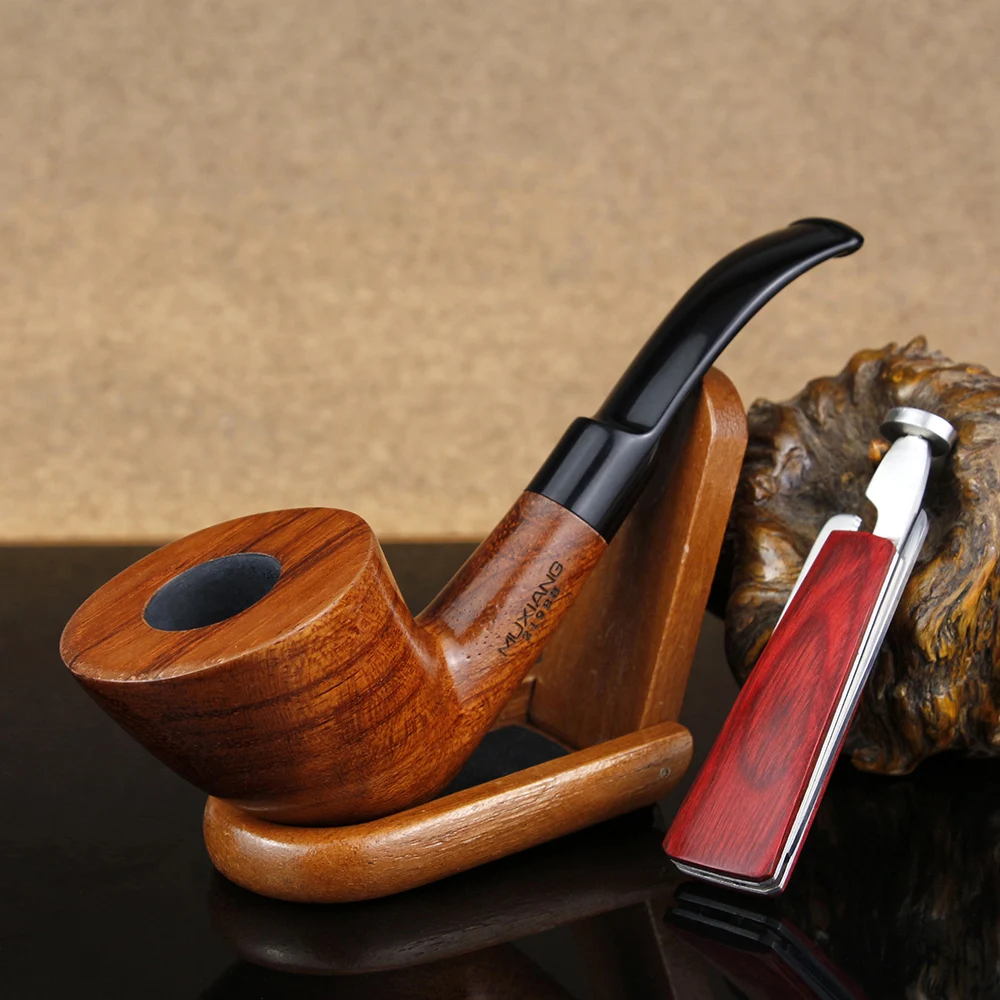New Deplanate Mouth Smoking Pipe 3in1 Multifunction Tool Wooden Stand 9mm Filter Ebony Wood Pipe Tobacco Pipe
New Deplanate Mouth Smoking Pipe 3in1 Multifunction Tool Wooden Stand 9mm Filter Ebony Wood Pipe Tobacco Pipe