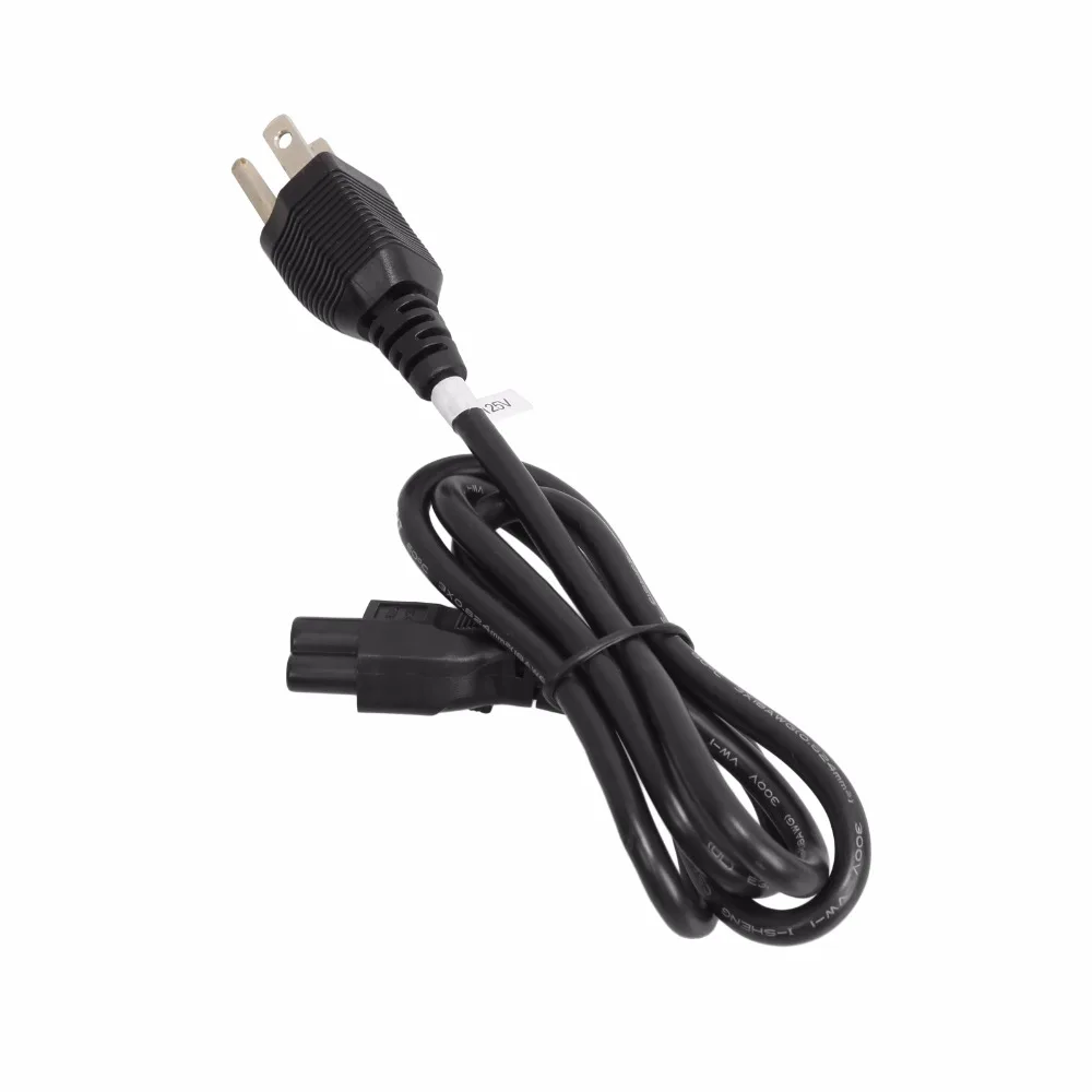 Lead Cord C5 Cloverleaf 3 Pin UK EU US Plug Power Cable Adapter Cable Cord For Video Light Laptop (1)