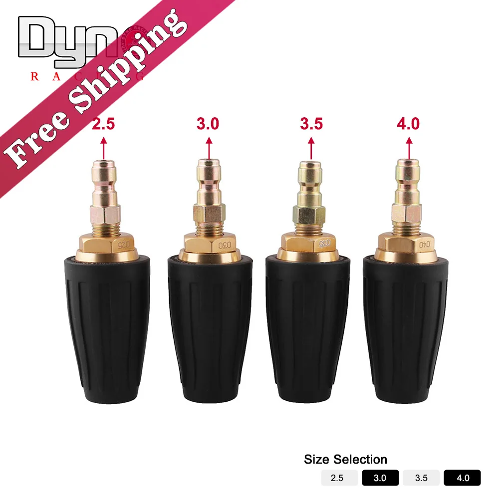 1/4" High Pressure Quick Connect Rotating 360 Degree Turbo Nozzle 3000PSI2.5-4 GPM For High Pressure Washer OT301
1/4" High Pressure Quick Connect Rotating 360 Degree Turbo Nozzle 3000PSI2.5-4 GPM For High Pressure Washer OT301