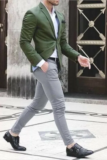 Green Suit Men Suit Costume Homme Casual Street Wedding Men Suit With White Pants Smart Terno Slim Fit Tuxedo Coat Prom Jacket
Green Suit Men Suit Costume Homme Casual Street Wedding Men Suit With White Pants Smart Terno Slim Fit Tuxedo Coat Prom Jacket