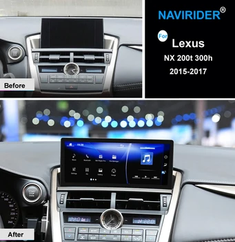 

10.25 inch octa core NAVIRIDER Android 7.1 Car Radio WiFi GPS Navigation BT Head Unit Touch Screen for Lexus NX 200t 300h nx200T