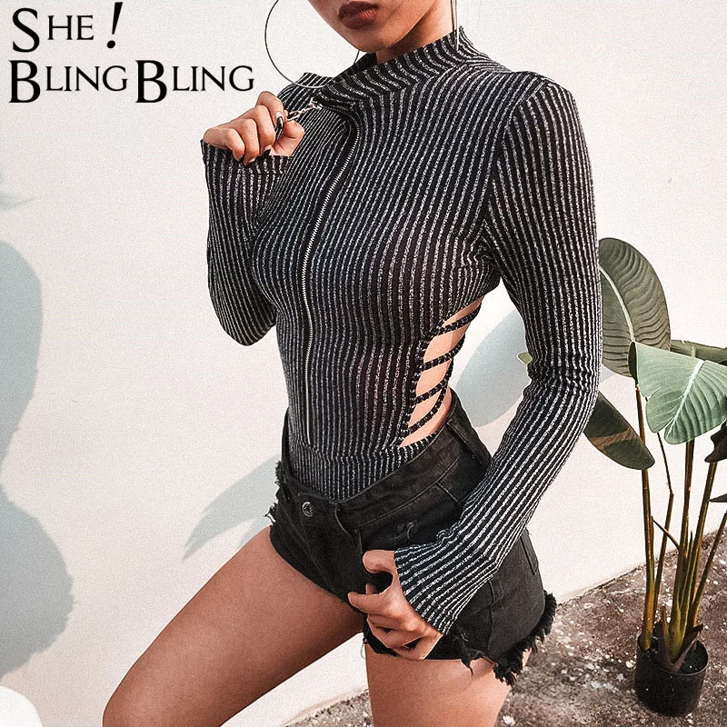 Sheblingbling Fashion Long Sleeve Cami Bodysuits O Neck O Ring Zipper High Waist Skinny Bodysuit Criss Cross Back Women Rompers
Sheblingbling Fashion Long Sleeve Cami Bodysuits O Neck O Ring Zipper High Waist Skinny Bodysuit Criss Cross Back Women Rompers