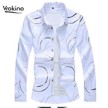 VROKINO New 2019 Men's Fashion Print Long Sleeve Shirt Hawaiian Men's Casual Shirt Brand Clothing 5XL 6XL 7XL
VROKINO New 2019 Men's Fashion Print Long Sleeve Shirt Hawaiian Men's Casual Shirt Brand Clothing 5XL 6XL 7XL