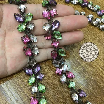 2Yards Crystal Leaves Rhinestone Chain Ribbon Trims For DIY Crafts Wedding Decoration Sewing Applique Black
2Yards Crystal Leaves Rhinestone Chain Ribbon Trims For DIY Crafts Wedding Decoration Sewing Applique Black