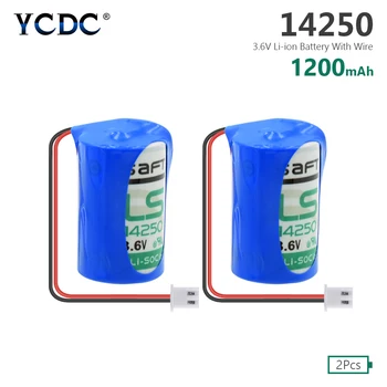 Capacity 1200mah high quality 2pcs 1/2 aa 3.6v 100% Original lithium battery Li-ion 14250 1/2aa plc industrial batteries
Capacity 1200mah high quality 2pcs 1/2 aa 3.6v 100% Original lithium battery Li-ion 14250 1/2aa plc industrial batteries