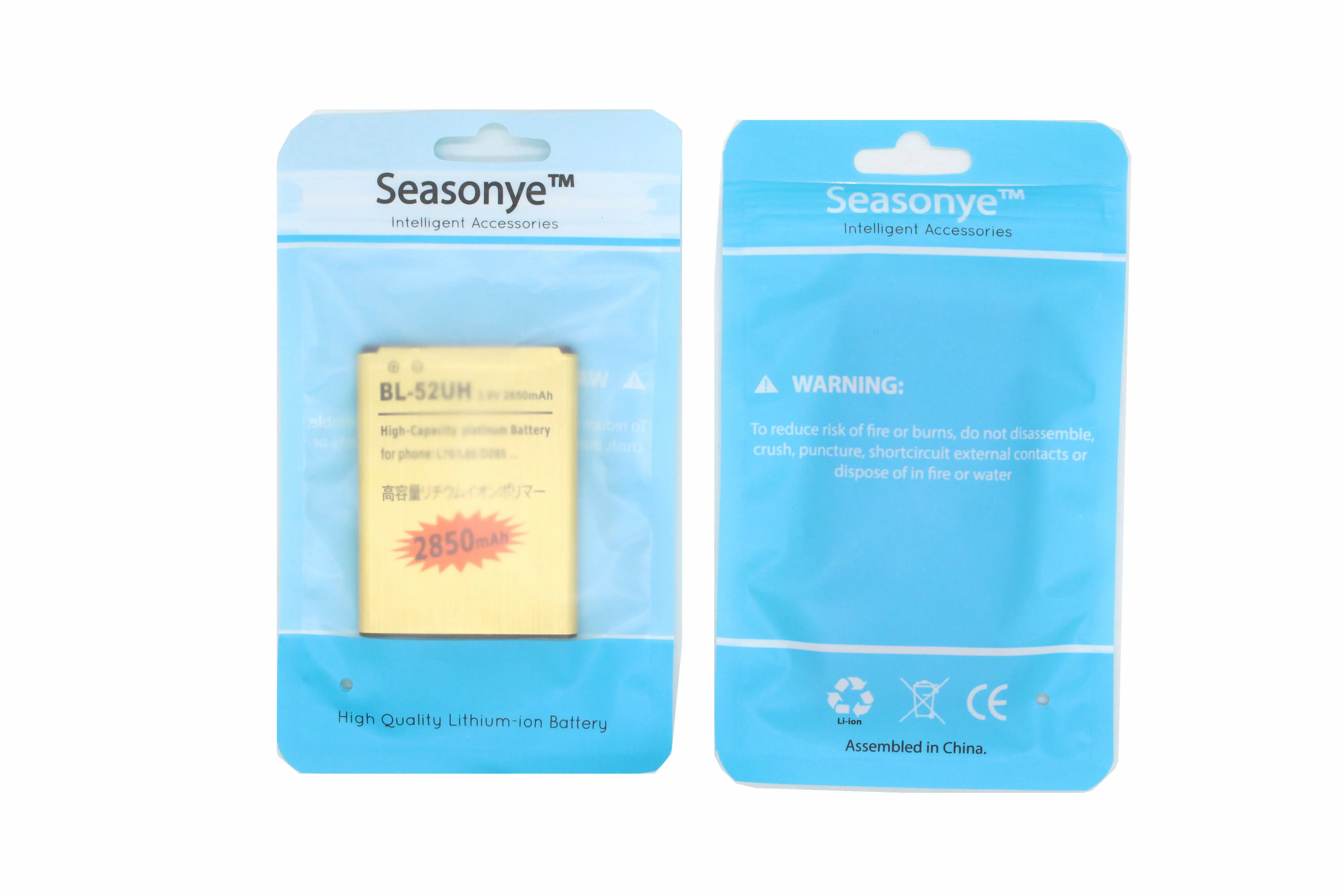 Seasonye 2850mAh BL-52UH Gold Replacement Li-ion Battery For LG L70 L65 D285 D320 D325 D329 VS876 D280 D320N Lucid 3 +
Seasonye 2850mAh BL-52UH Gold Replacement Li-ion Battery For LG L70 L65 D285 D320 D325 D329 VS876 D280 D320N Lucid 3 +