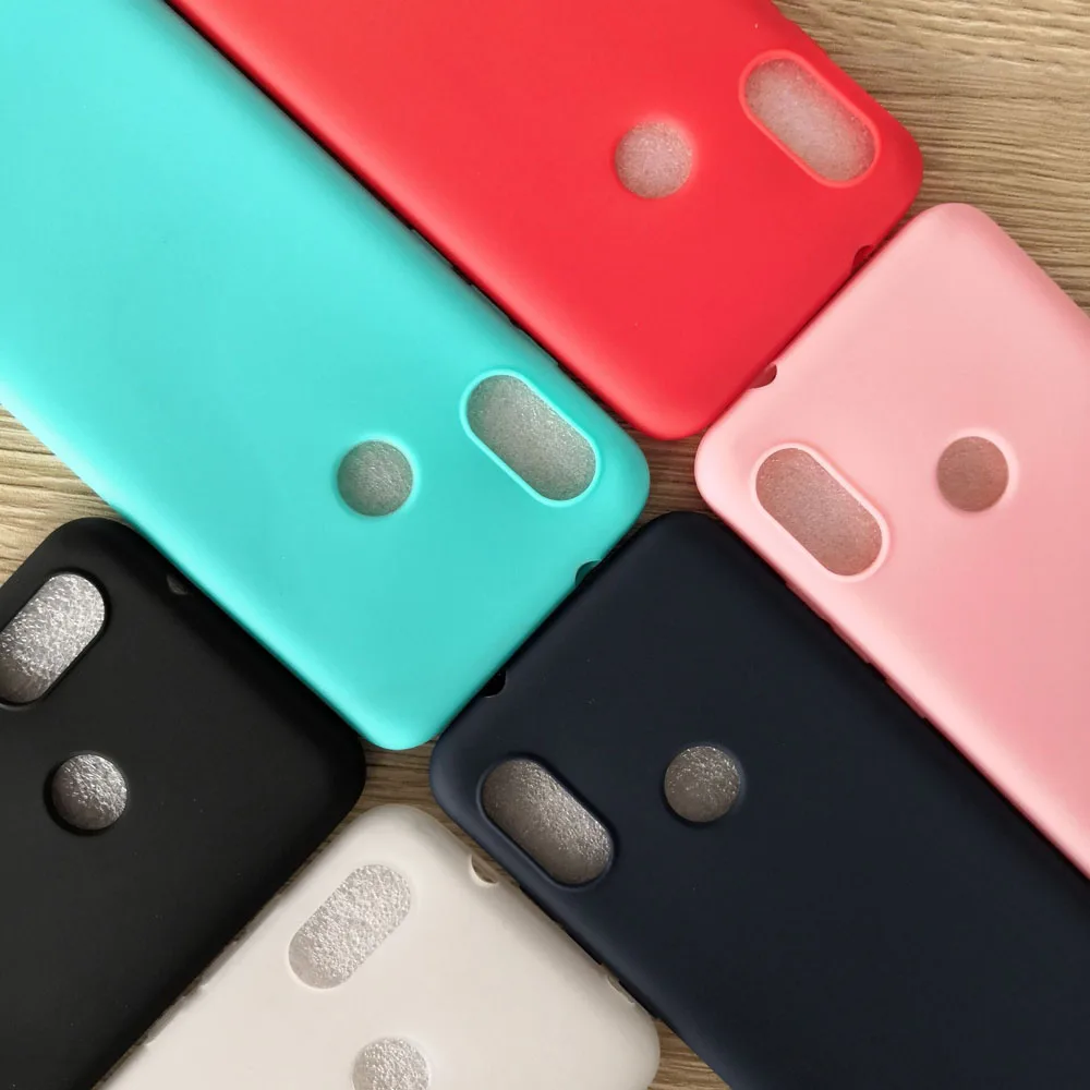 Чехол для Xiaomi Mi 6X A2 Матовый однотонный силиконовый мягкий чехол из ТПУ Для Mi6X MiA2