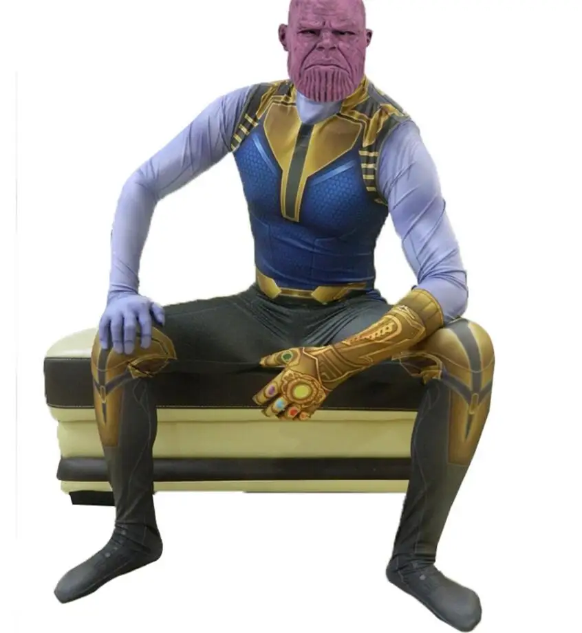 Thanos Cosplay Costumes demon Thanos Costumes For Jumpsuits kids adult Halloween Party Dress Tight bodysuit
Thanos Cosplay Costumes demon Thanos Costumes For Jumpsuits kids adult Halloween Party Dress Tight bodysuit