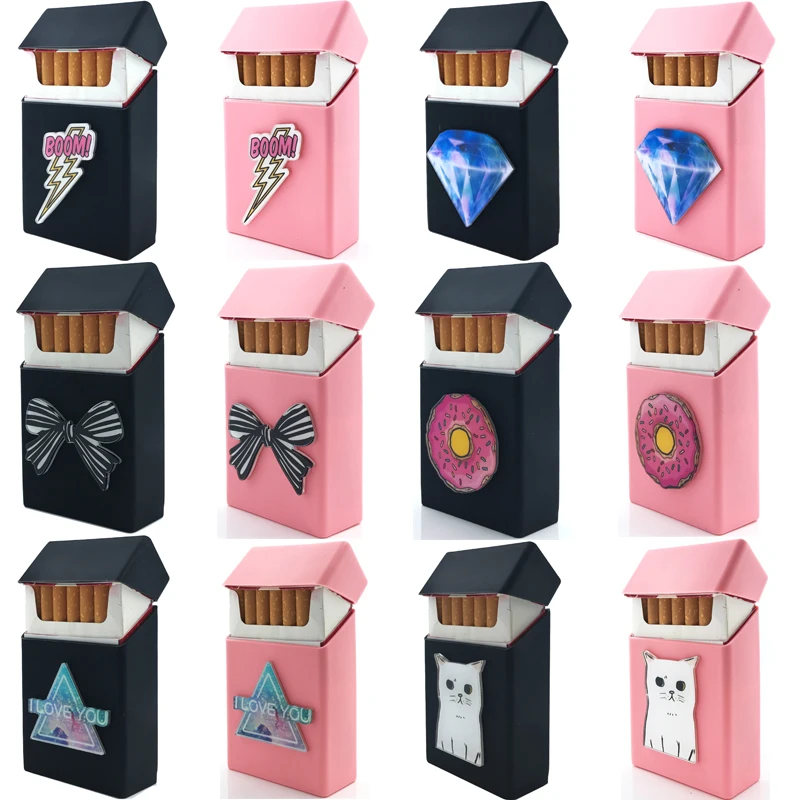 New 3D Cute Badge Silicone Cigarette Box Cigarette Case Cover Smoking Accessories 20 Cigarettes Box Cigarette Holder Tobacco Box
New 3D Cute Badge Silicone Cigarette Box Cigarette Case Cover Smoking Accessories 20 Cigarettes Box Cigarette Holder Tobacco Box