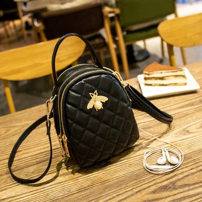 women designer quilted crossbody bag black mini handbag bee cell phone shoulder bag female coin purses and wallets 2019 ladies
women designer quilted crossbody bag black mini handbag bee cell phone shoulder bag female coin purses and wallets 2019 ladies