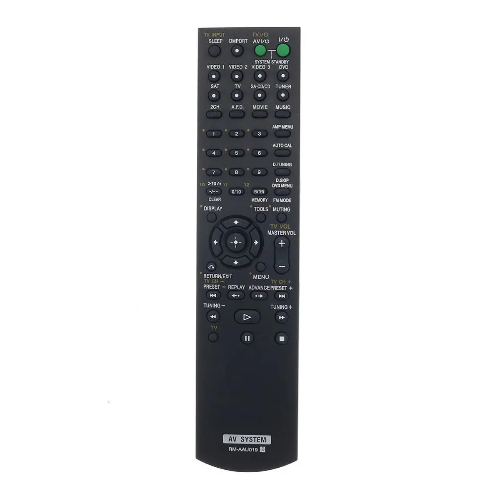 New Remote Control FOR Sony HT-DDWG700 STR-KG700 DAV-DX150 DAV-HDX315 DAV-DZ110 DV10 AV Receiver
New Remote Control FOR Sony HT-DDWG700 STR-KG700 DAV-DX150 DAV-HDX315 DAV-DZ110 DV10 AV Receiver