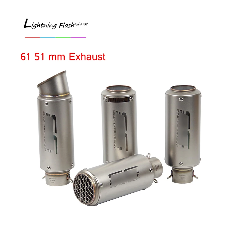Universal 51 60.5 mm Exhaust Muffler Pipe Motorcycle Stainless Steel Tail Escape with Removable DB Killer for YZF-R3 YZF-R6 Z900
Universal 51 60.5 mm Exhaust Muffler Pipe Motorcycle Stainless Steel Tail Escape with Removable DB Killer for YZF-R3 YZF-R6 Z900
