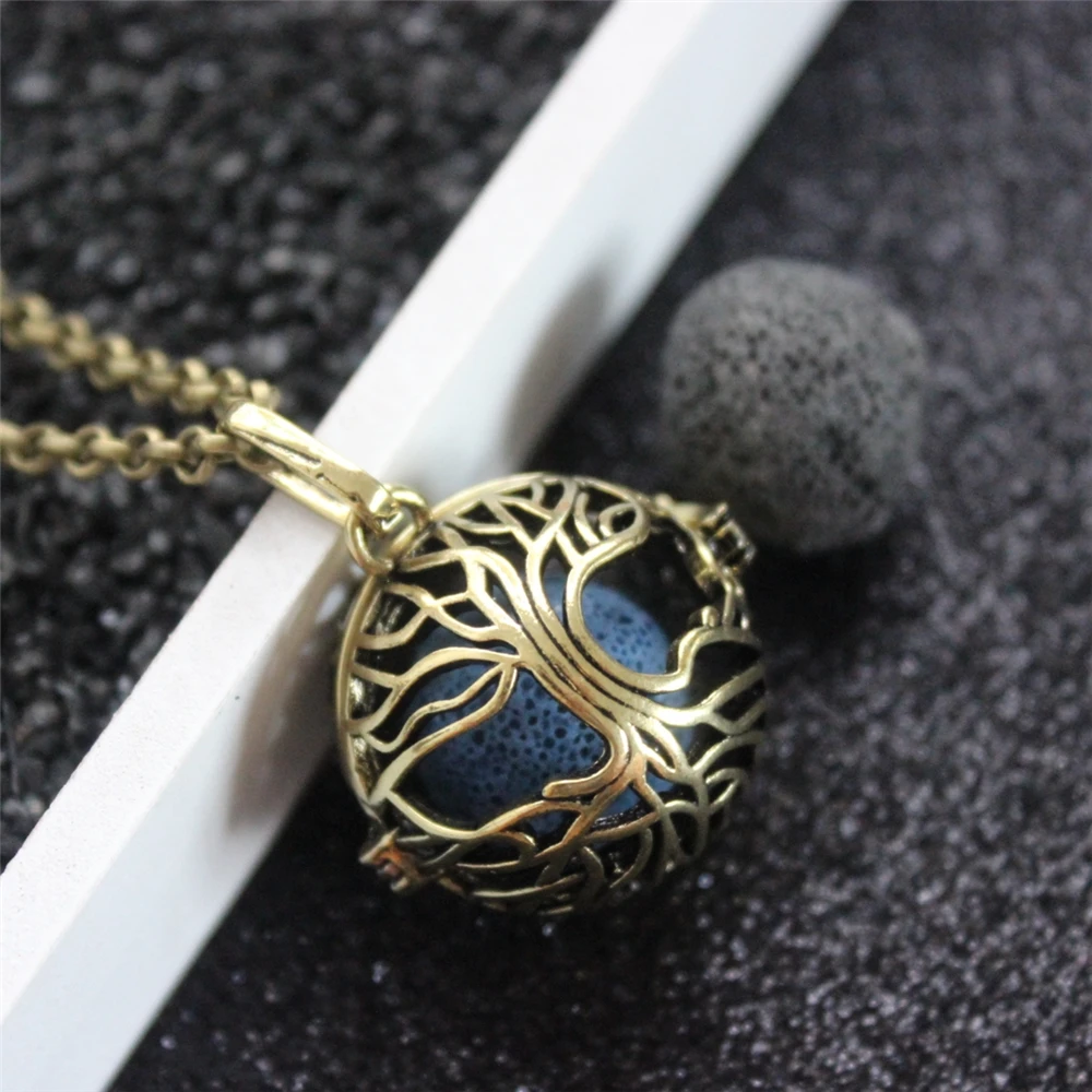 Vintage Bronze Tree of Life Copper Mexico Bola Open Locket Essential Oil Diffuser Necklace Aroma Necklace with Lava Stone
Vintage Bronze Tree of Life Copper Mexico Bola Open Locket Essential Oil Diffuser Necklace Aroma Necklace with Lava Stone