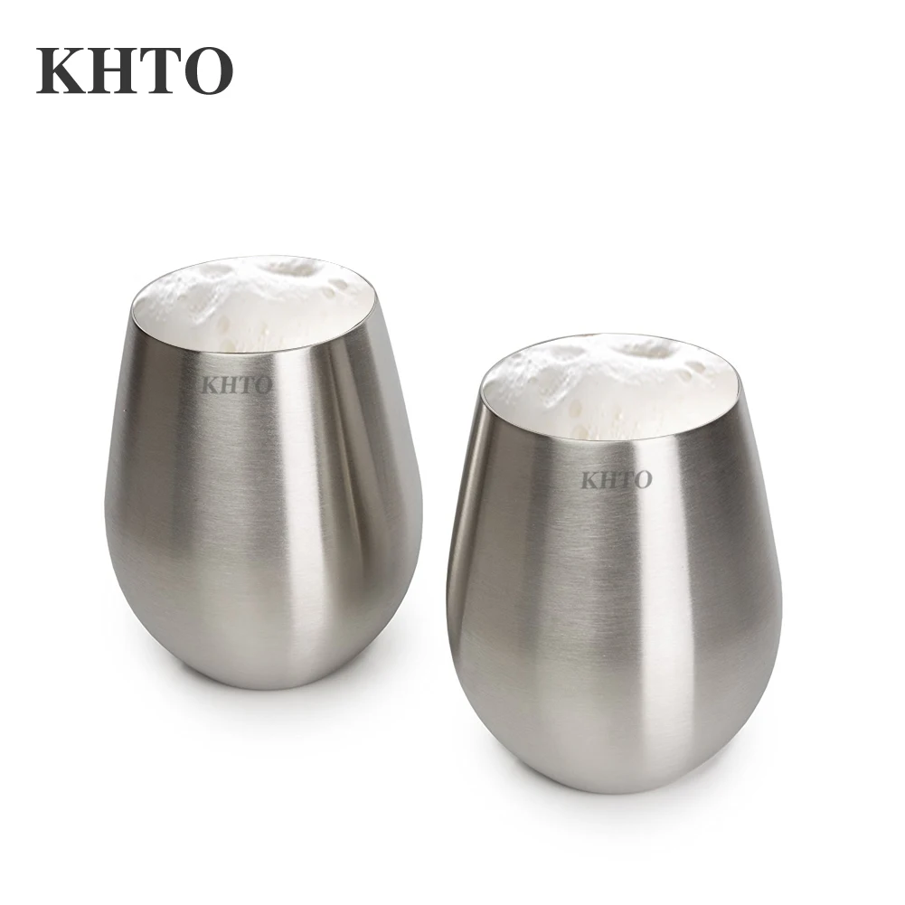 KHTO Stainless Steel Cups Stemless 18oz Double Wall Stainless Steel Tea Beer Coffee Mug Children Cup Kitchen Measuring Cups
KHTO Stainless Steel Cups Stemless 18oz Double Wall Stainless Steel Tea Beer Coffee Mug Children Cup Kitchen Measuring Cups