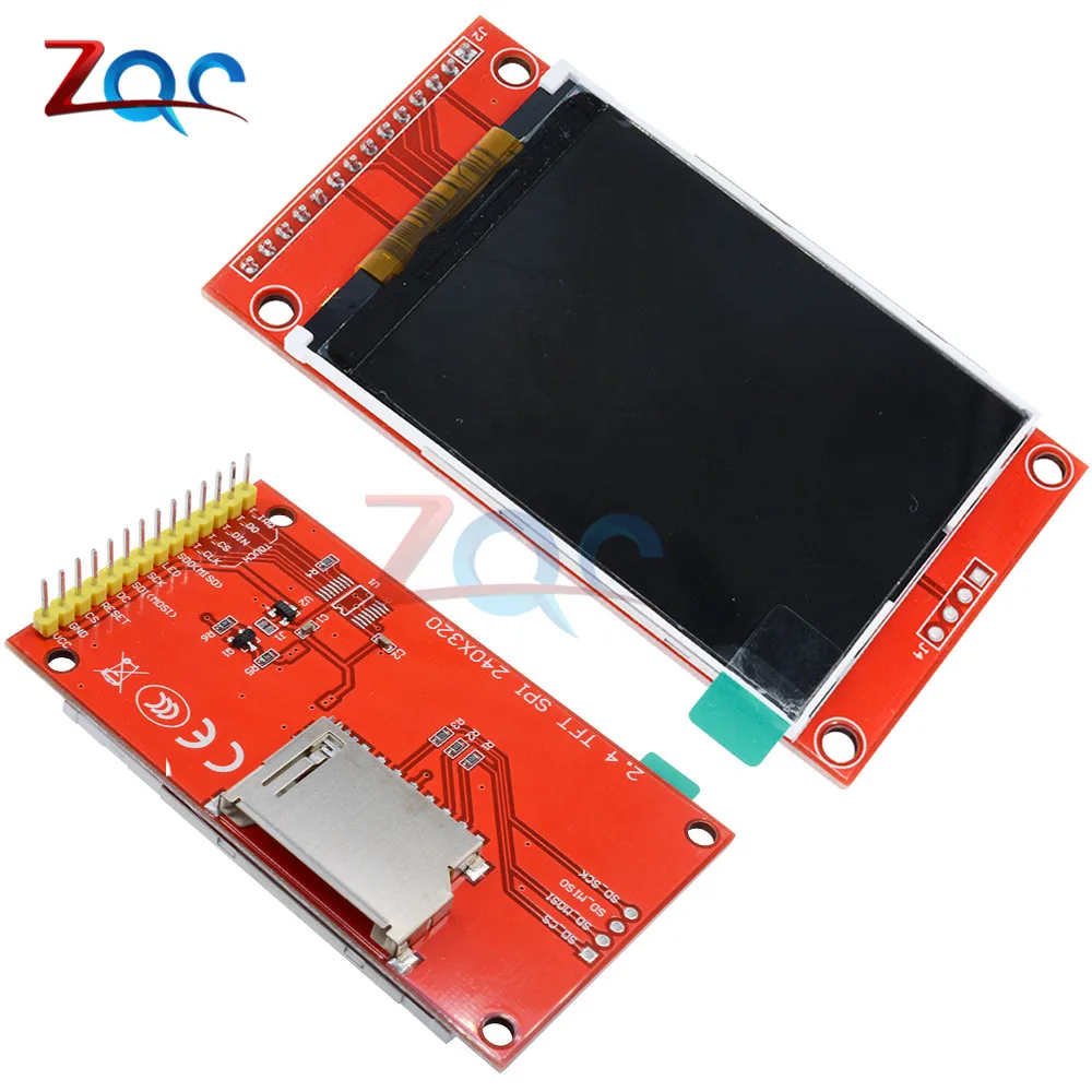 Модуль последовательного порта ЖК дисплея 2 4 дюйма 4x240 SPI TFT + адаптер PBC Micro SD ILI9341 5