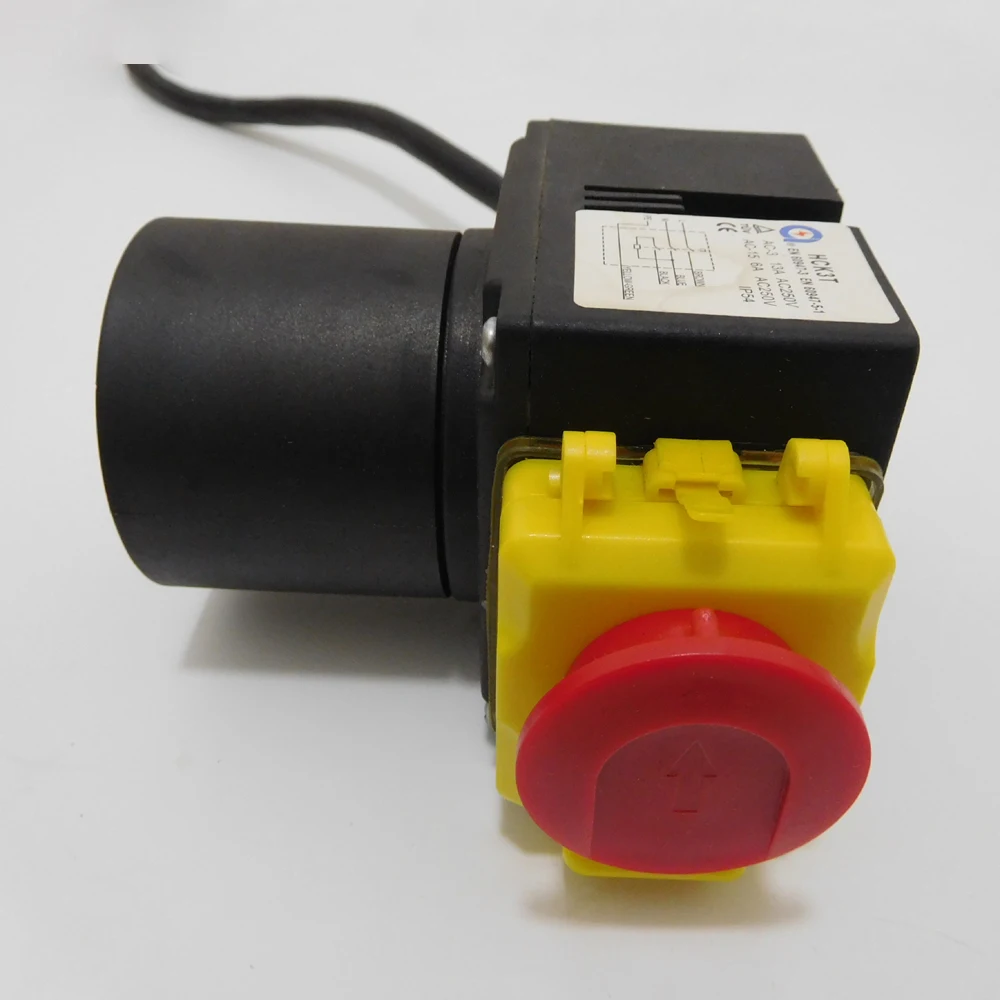 HCK3T 250V 13/6A IP54 Wood Splitting Machine Electromagnetic Push Button Switches Power On Off Switch for Log Splitter Cutter
HCK3T 250V 13/6A IP54 Wood Splitting Machine Electromagnetic Push Button Switches Power On Off Switch for Log Splitter Cutter