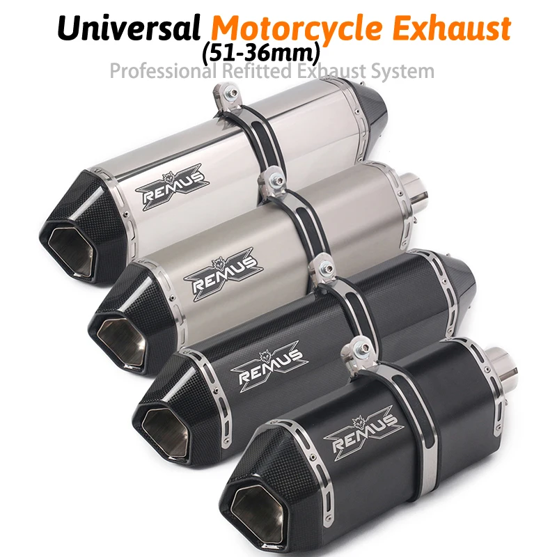 475MM Universal Motorcycle Akrapovic Exhaust Modify Motocross Exhaust Muffler For crf 230 trk502 CB600 MT07 ATV Dirt Pit Bike
475MM Universal Motorcycle Akrapovic Exhaust Modify Motocross Exhaust Muffler For crf 230 trk502 CB600 MT07 ATV Dirt Pit Bike