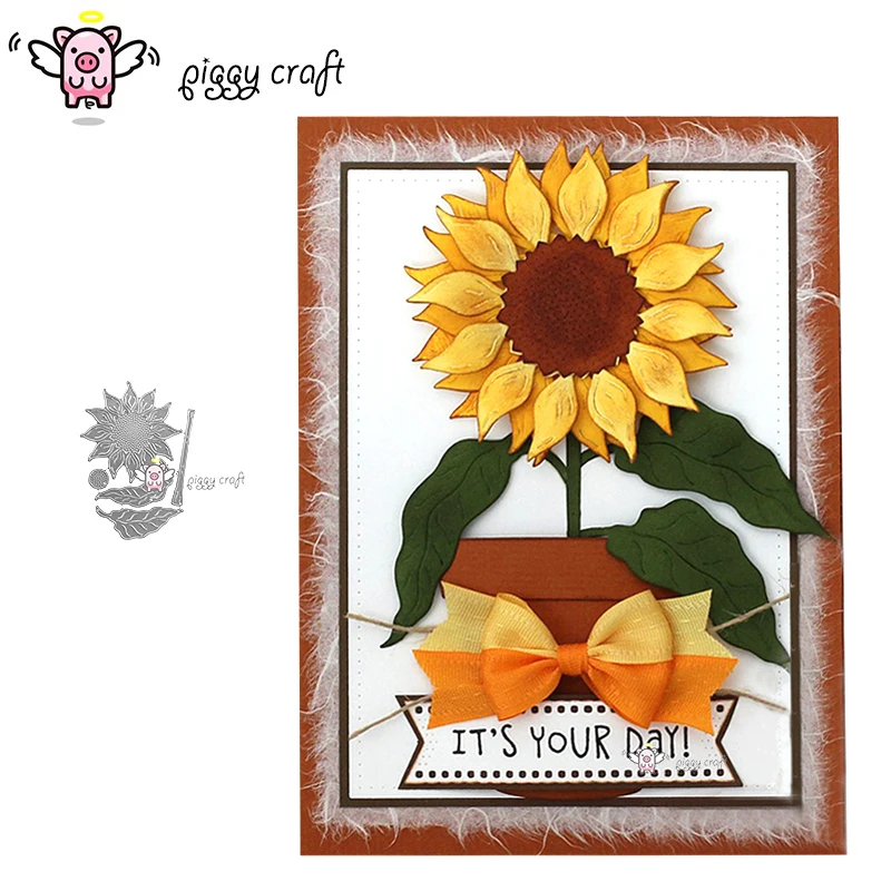 Piggy Craft metal cutting dies cut die mold New sunflower decoration Scrapbook paper craft knife mould blade punch stencils dies
Piggy Craft metal cutting dies cut die mold New sunflower decoration Scrapbook paper craft knife mould blade punch stencils dies