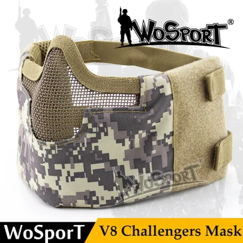 New Tactical Airsoft Mask Half Lower Face Paintball Half Face V8 Steel Net Mesh Tactical Military Protective Mask
New Tactical Airsoft Mask Half Lower Face Paintball Half Face V8 Steel Net Mesh Tactical Military Protective Mask