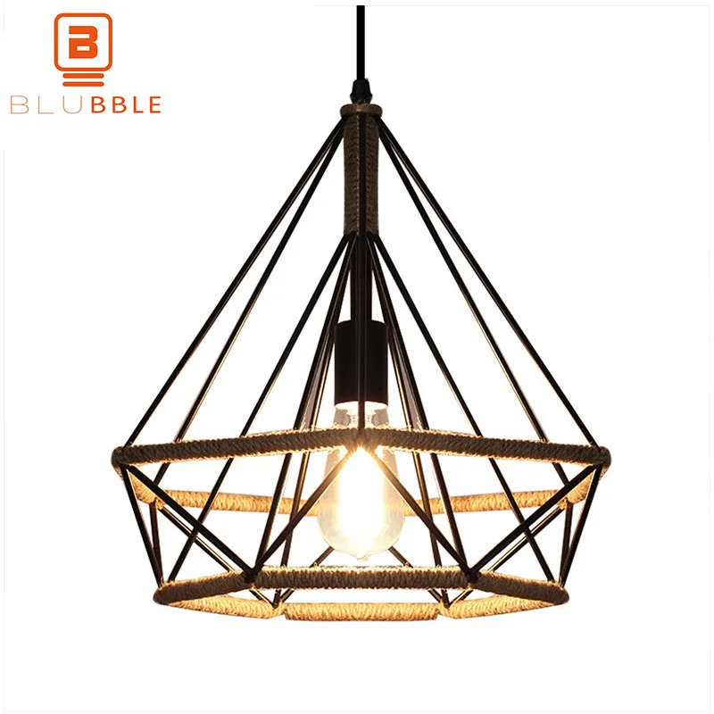 BLUBBLE Vintage Iron Pendant Lights Diamond Shape Pendant Lamp AC 110-240 V Originality Restaurant Decorate Nostalgia HangLamp
BLUBBLE Vintage Iron Pendant Lights Diamond Shape Pendant Lamp AC 110-240 V Originality Restaurant Decorate Nostalgia HangLamp