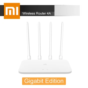 Xiaomi Origianl Mi Router 4A Gigabit Version 2.4GHz 5GHz WiFi 1167Mbps WiFi Repeater 128MB DDR3 Gain 4 Antennas Network Extender
Xiaomi Origianl Mi Router 4A Gigabit Version 2.4GHz 5GHz WiFi 1167Mbps WiFi Repeater 128MB DDR3 Gain 4 Antennas Network Extender