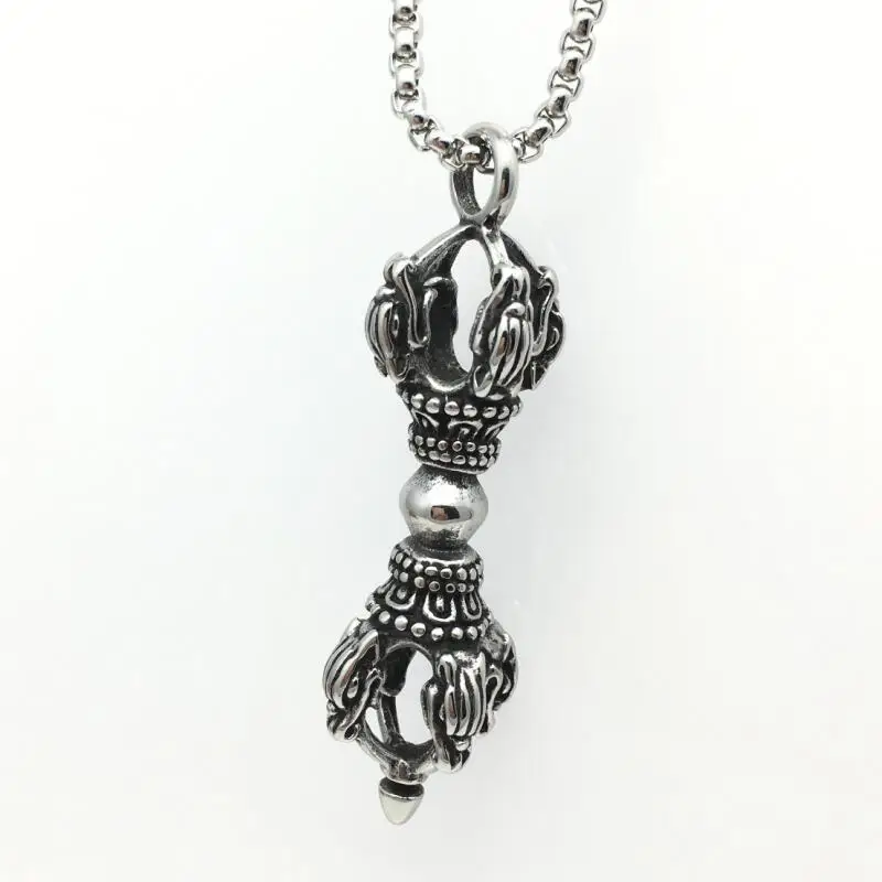 LOOKER Retro Fashion Jewelry Buddhist Tools Stainless Steel Vajra Pendant Men's Pendant Jewelry Necklace
LOOKER Retro Fashion Jewelry Buddhist Tools Stainless Steel Vajra Pendant Men's Pendant Jewelry Necklace