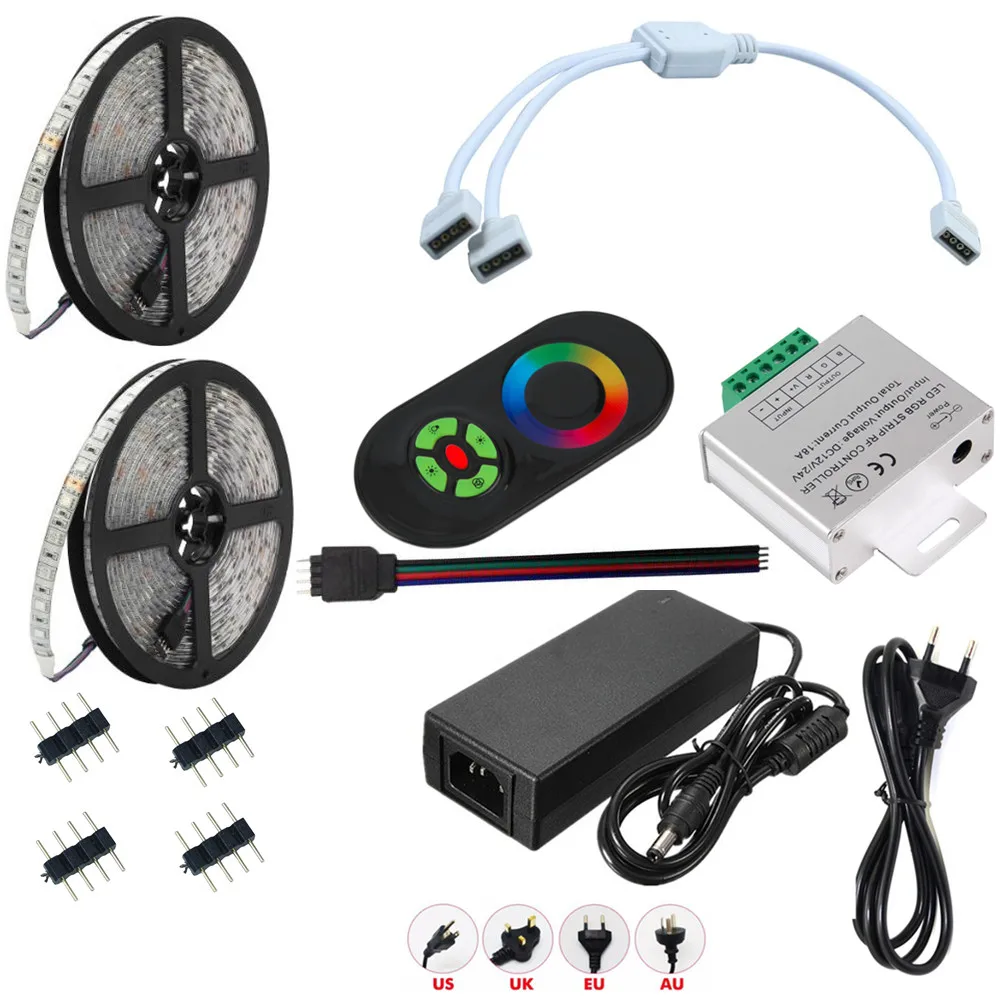 Водонепроницаемая светодиодная лента RGB SMD5050 20 м 60 светодиодов/м 15 Диодная