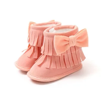 Autumn Winter Baby Boots Baby Girl Plus Velvet Bow Tassel Soft Bottom Toddler Boots Fashion Comfortable Baby Shoes
Autumn Winter Baby Boots Baby Girl Plus Velvet Bow Tassel Soft Bottom Toddler Boots Fashion Comfortable Baby Shoes