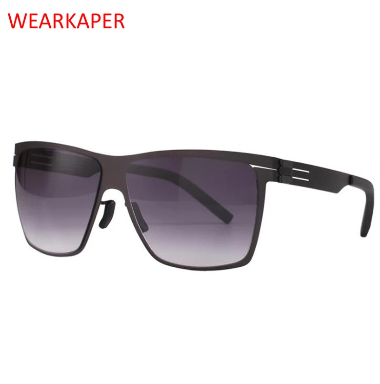 WEARKAPER German ic Titanium Big Oversized No Screw metal Sunglasses Men Women Sun Glasses Driving glasses Oculos Gafas
WEARKAPER German ic Titanium Big Oversized No Screw metal Sunglasses Men Women Sun Glasses Driving glasses Oculos Gafas