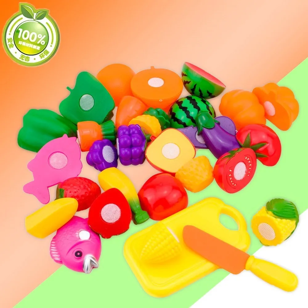 Нарезанные фрукты дом игрушки для детей миниатюрный товары Кухня фруктов