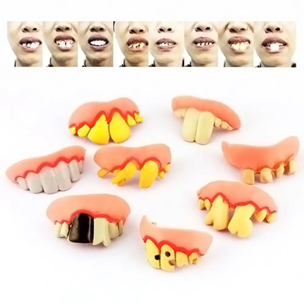 New 10pcs Funny Goofy Fake Vampire Denture Teeth Vampire Teeth Halloween Decor Prop Trick Toy Hot Sale
New 10pcs Funny Goofy Fake Vampire Denture Teeth Vampire Teeth Halloween Decor Prop Trick Toy Hot Sale