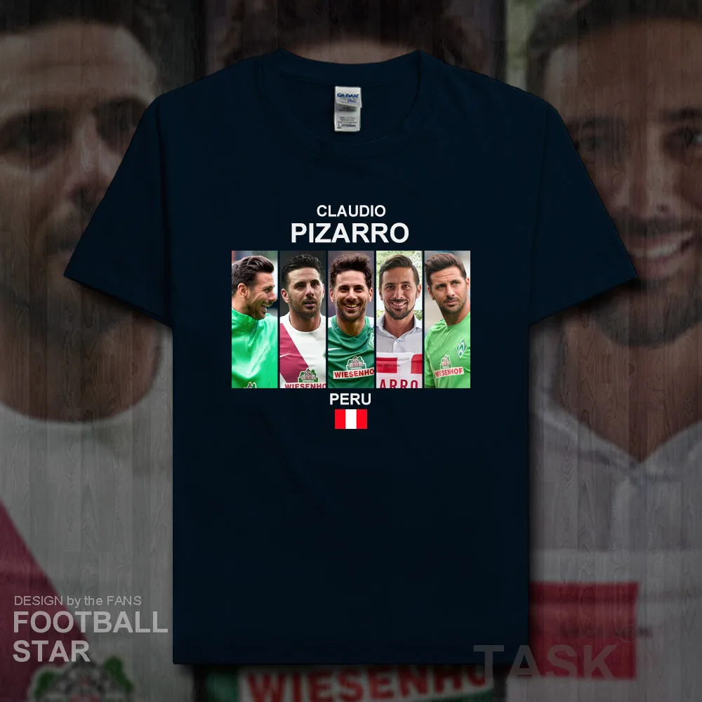 Claudio Pizarro men jerseys Peru footballer star tshirt cotton fitness t-shirts brand printed clothes summer streetwear tees 20
Claudio Pizarro men jerseys Peru footballer star tshirt cotton fitness t-shirts brand printed clothes summer streetwear tees 20