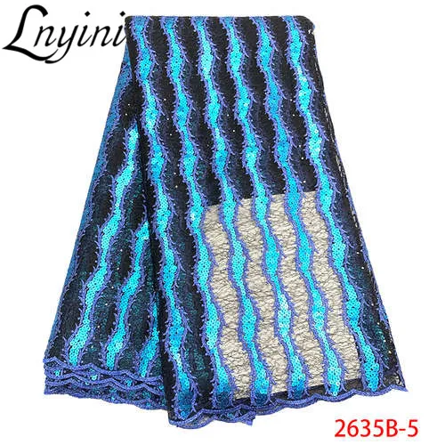 Blue Sequins Lace Fabric High Quality African Mesh Lace with Sequins Free Shipping Nigerian Lace Fabric for Wedding Party L2635B
Blue Sequins Lace Fabric High Quality African Mesh Lace with Sequins Free Shipping Nigerian Lace Fabric for Wedding Party L2635B