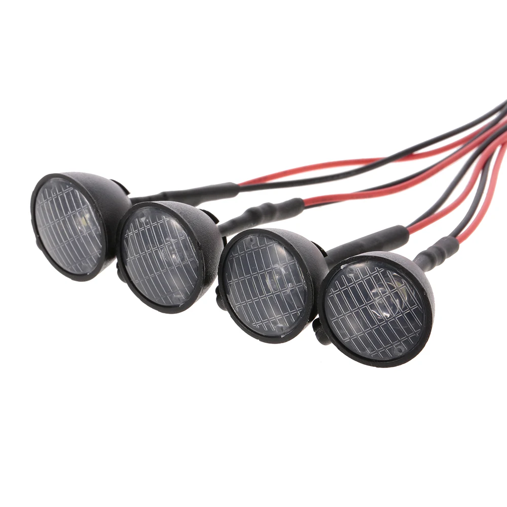 4pcs RC Car Multi-Function Round LED Light with Lampshade for 1:10 RC Crawler Car HSP REDCAT Axial SCX10 Traxxas TRX-4
4pcs RC Car Multi-Function Round LED Light with Lampshade for 1:10 RC Crawler Car HSP REDCAT Axial SCX10 Traxxas TRX-4