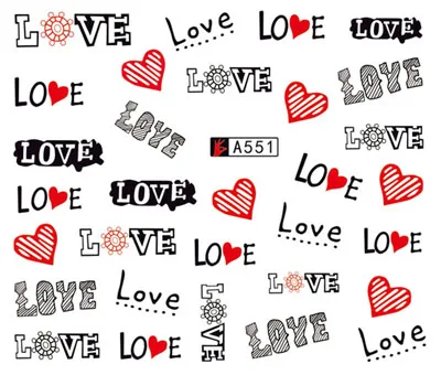 Nail sticker art decoration love heart letter slider adhesive Water Transfer decals manicure lacquer art accessoires polish foil
Nail sticker art decoration love heart letter slider adhesive Water Transfer decals manicure lacquer art accessoires polish foil