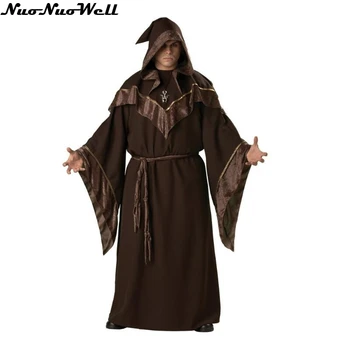 High Quality Man Religious Godfather Wizard Costume Goethe Robes Clothes Cosplay Halloween Wizard clothing vampire Death Cloak
High Quality Man Religious Godfather Wizard Costume Goethe Robes Clothes Cosplay Halloween Wizard clothing vampire Death Cloak