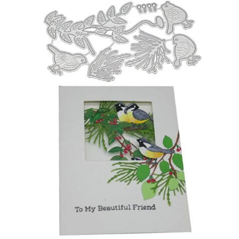 Gowing Three Birds on Branch Stitched metal Cutting dies 2019 new Stencil for DIY Scrapbooking Craft dies Cut Decor Photo Cards
Gowing Three Birds on Branch Stitched metal Cutting dies 2019 new Stencil for DIY Scrapbooking Craft dies Cut Decor Photo Cards