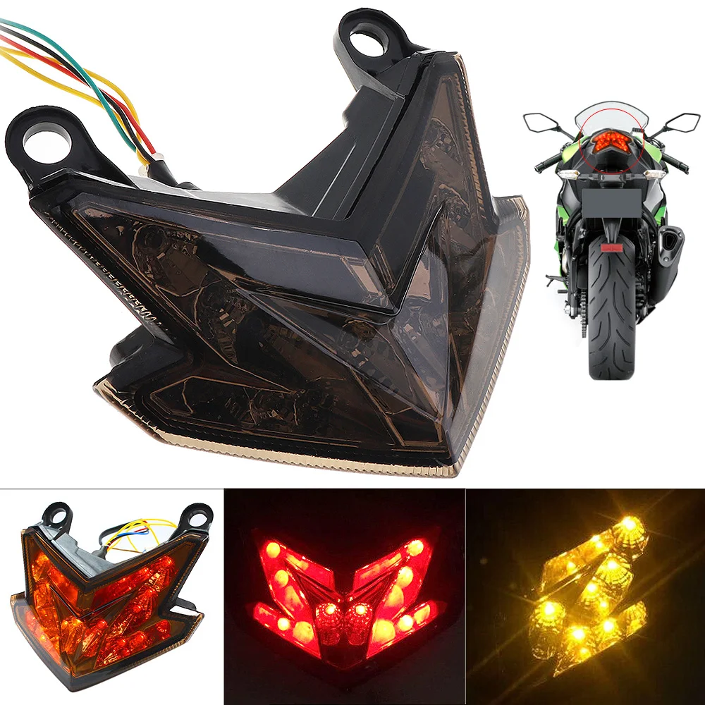 12V 5W 800LM LED Motorcycle Signal Lamp Tail Light Integrated Brake Turn Signals Light for KAWASAKI Z800 Z125 2013-2016
12V 5W 800LM LED Motorcycle Signal Lamp Tail Light Integrated Brake Turn Signals Light for KAWASAKI Z800 Z125 2013-2016