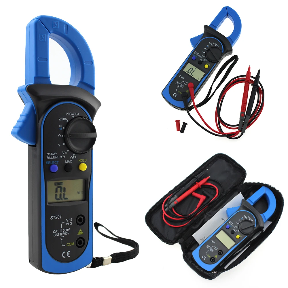 Digital Clamp Multimeter Current Clamp Meter AC / DC Digital Multimeter Current Voltage Tester Test Probe Electrial multi meter
Digital Clamp Multimeter Current Clamp Meter AC / DC Digital Multimeter Current Voltage Tester Test Probe Electrial multi meter