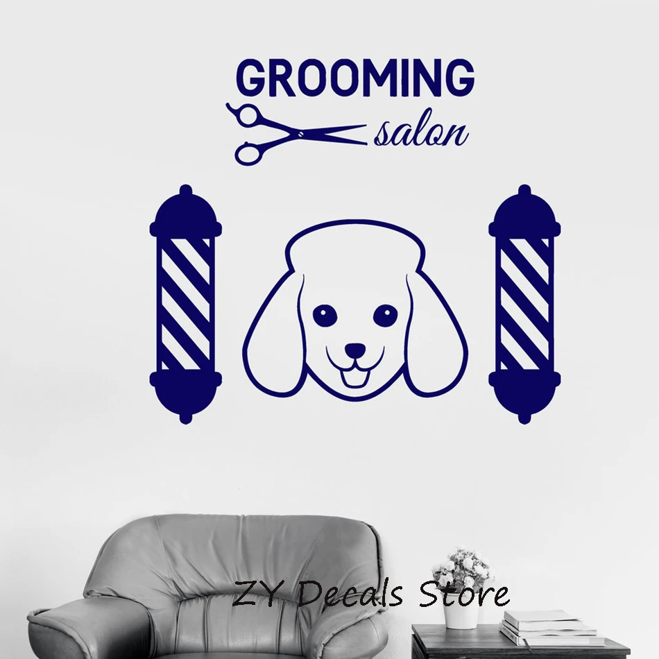 Grooming Pet Dog Logo Window Wall Stickers Beauty Salon Scissors Wall Decal Removable Cute Dog Head Decals Self Adhesive S653
Grooming Pet Dog Logo Window Wall Stickers Beauty Salon Scissors Wall Decal Removable Cute Dog Head Decals Self Adhesive S653