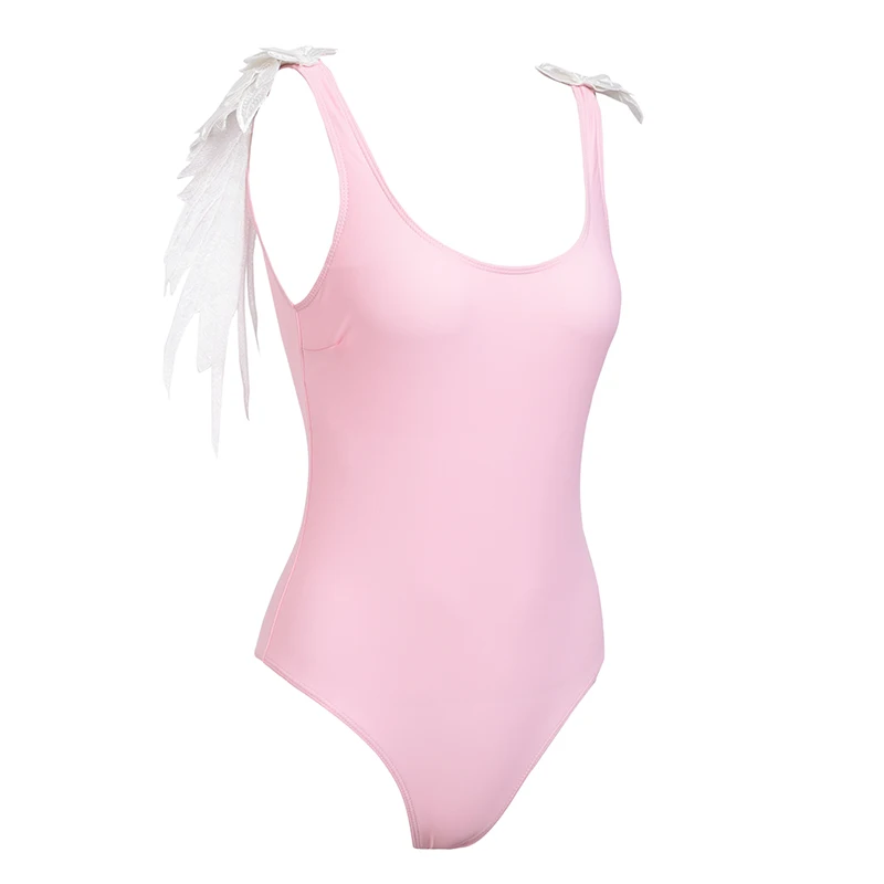 Detail Feedback Questions about Embroidery wing girls swimsuit 2019