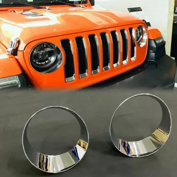 NEW ABS Chrome Front Head Light Lamp Cover Trim 2pcs For Jeep Wrangler JL 2018 2019
NEW ABS Chrome Front Head Light Lamp Cover Trim 2pcs For Jeep Wrangler JL 2018 2019